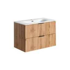 Cabinet with sink ADEL, oak, 80 cm